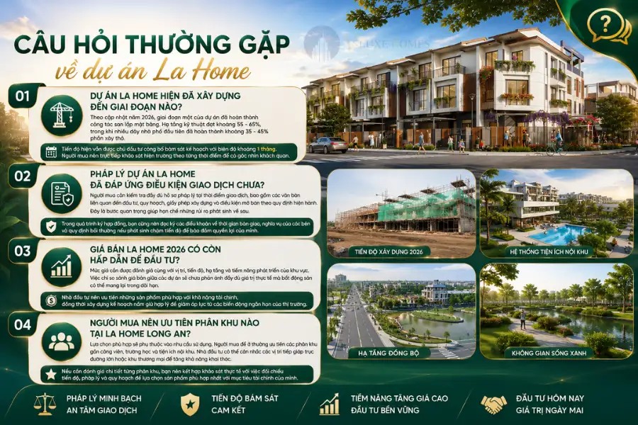 Dự án La Home tiến độ xây dựng cập nhật mới 2026
