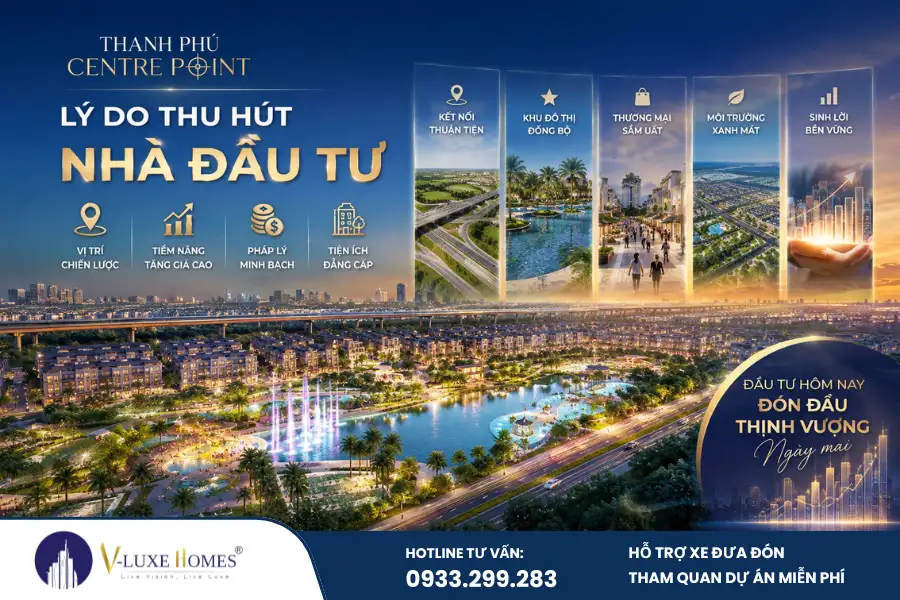 Dự án Thanh Phú Centre Point đang trở thành tâm điểm quan tâm của nhiều khách hàng và nhà đầu tư khi sở hữu vị trí chiến lược tại cửa ngõ phía Tây TP.HCM, quy hoạch bài bản cùng định hướng phát triển khu đô thị tích hợp. Đây không chỉ là nơi đáp ứng nhu cầu an cư mà còn mở ra cơ hội gia tăng giá trị tài sản trong bối cảnh hạ tầng khu vực liên tục được đầu tư.