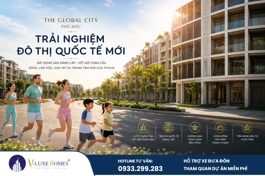 The Global City Thủ Đức mang đến trải nghiệm đô thị quốc tế với vị trí chiến lược, tiện ích hiện đại và cập nhật tiến độ mới nhất năm 2026. 