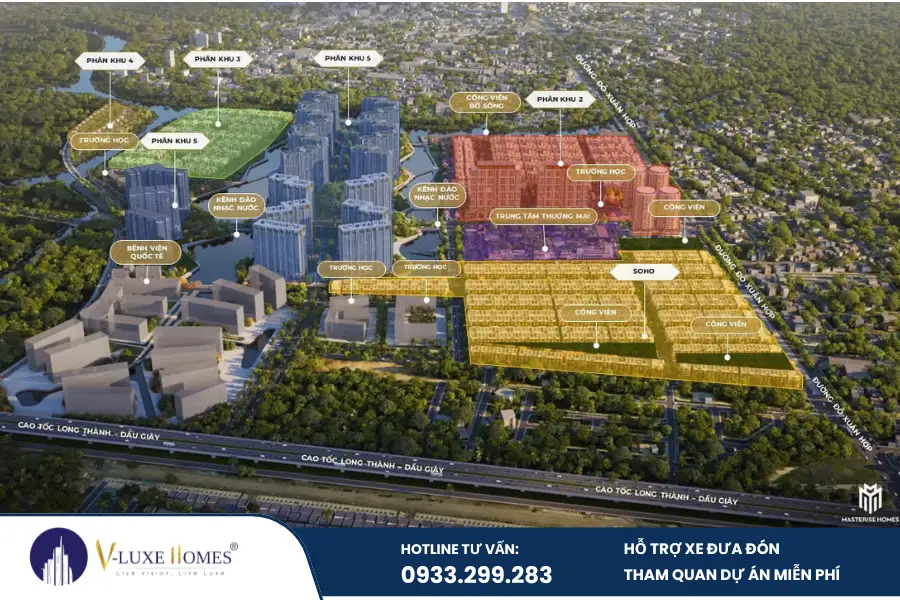 Mặt bằng Global City phân tích chi tiết từng phân khu